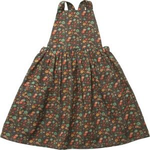 NELLIE QUATS Conkers Vita Liberty Print Pinafore, Brown 5/6
